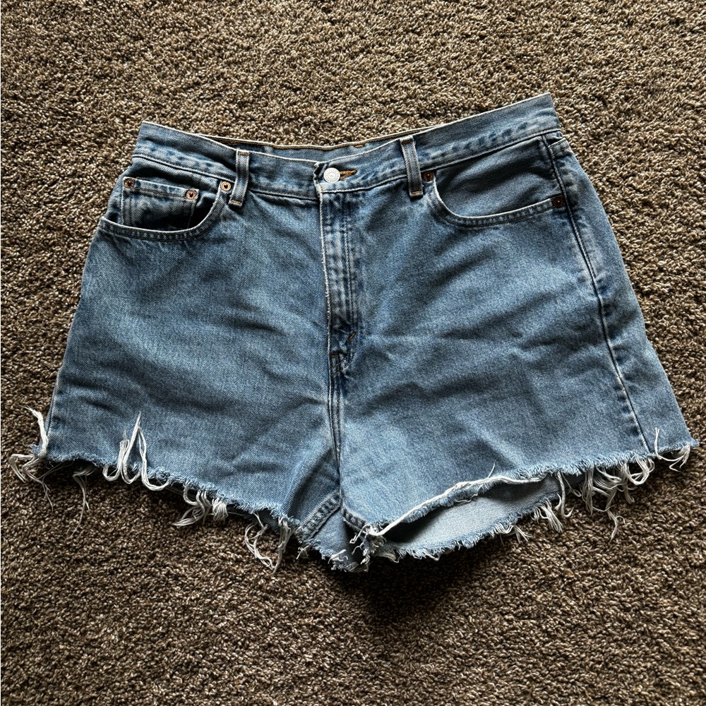 Vintage Levi’s Cutoff Denim Shorts Size 14 Mis M